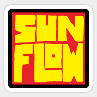 sunflow typography block Sticker